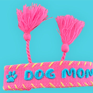 DOG MOM - Bestickte Armbänder