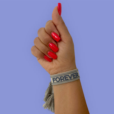 Forever - Bestickte Armbänder