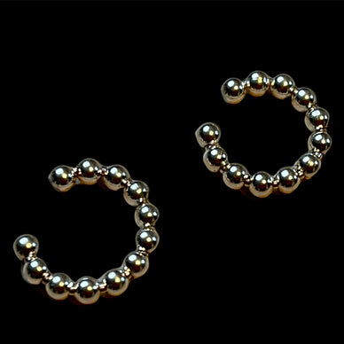 Earcuff 925er Silber Kugeln