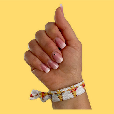 Giraffe mit Brille - Cartoon - Elastische Armbänder