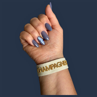 CHAMPAGNER BABY - Bestickte Armbänder