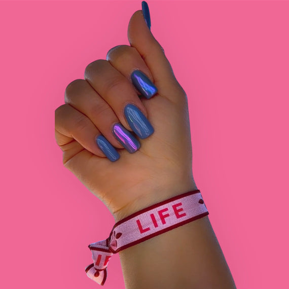 LIFE - LOVE - Elastische Armbänder