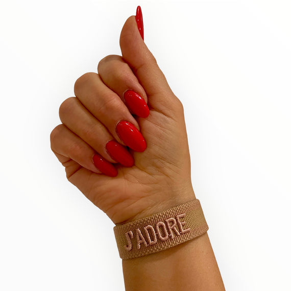 JADORE - Bestickte Armbänder
