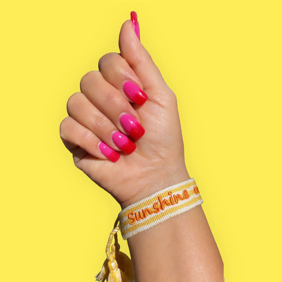 Sunshine On My Mind - Bestickte Armbänder