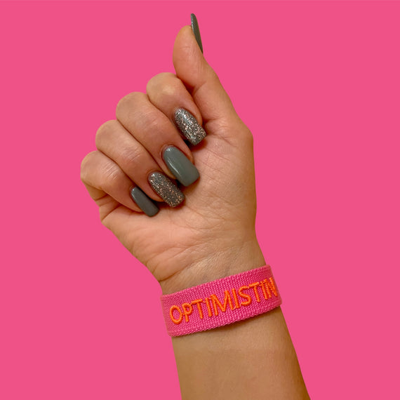 OPTIMISTIN - Bestickte Armbänder