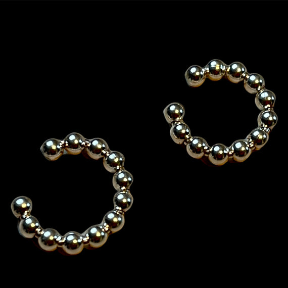 Earcuff 925er Silber Kugeln