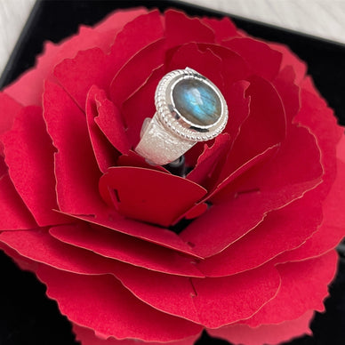 Vintage Labradorit Ring - Edelstein