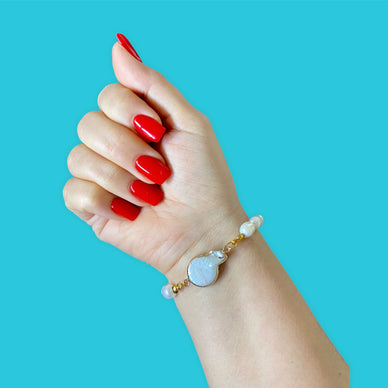 Asymmetrische Süsswasserperlen Armbänder