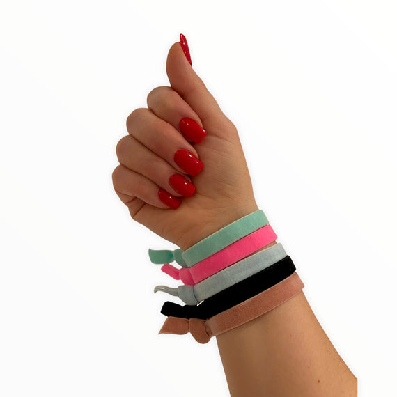 Samtbänder - Elastische Armbänder